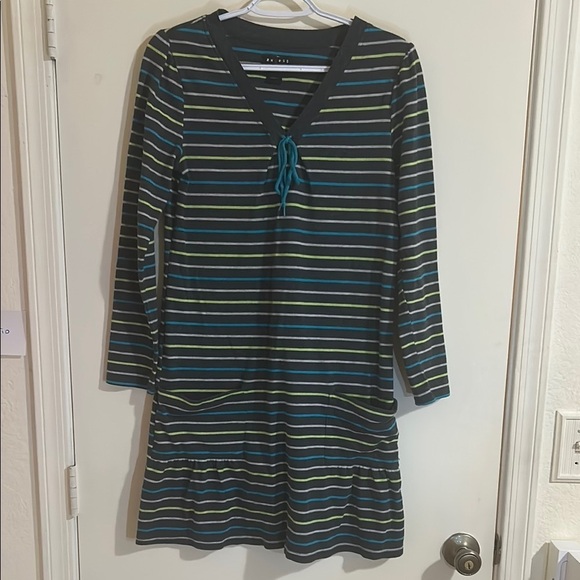Axcess Dresses & Skirts - Striped Dress - Blue and Green